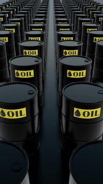 Economic Recession and Oil Market Background Animation Vertical