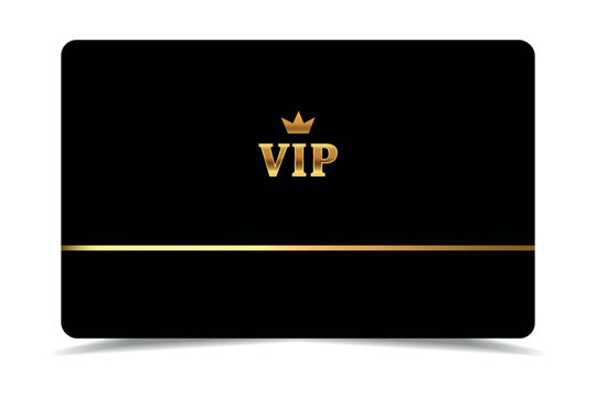 Vip gold card. Luxury texture template design. VIP ticket on black background for invitation, club, award, casino, certificate. Golden exclusive premium card.