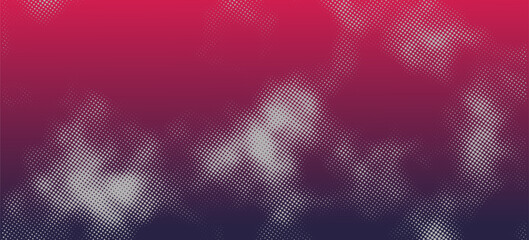 Halftone dotted pattern as a background, abstract purple camouflage texture with bright pink highlights, soft gradients, clean vector illustration © Abd