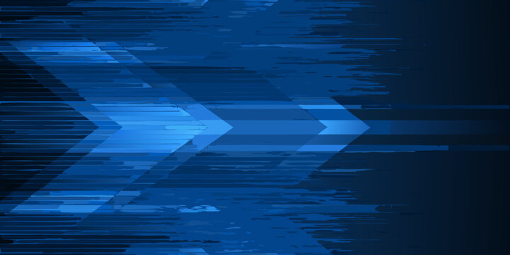 abstract blue geometric arrow vector graphic design