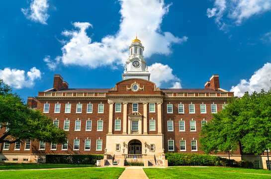 Dallas, Texas - April 8, 2024: Fondren Science Building housing Physics and Chemistry Departments at Southern Methodist University in Dallas, United States