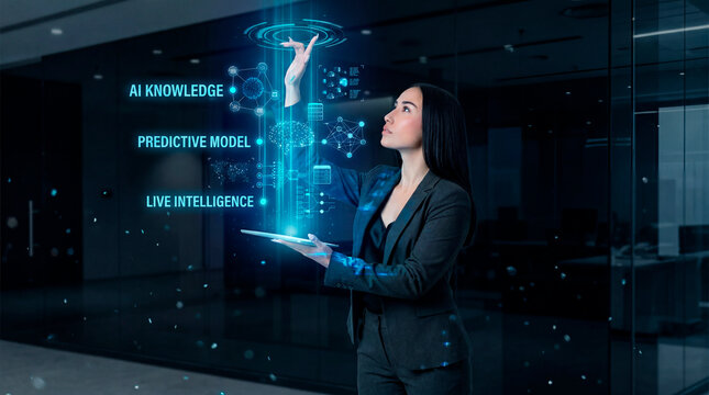 Predictive model managed by executive woman