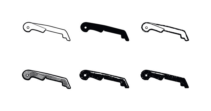 Corkscrew Lever Variations. Lever arm of a waiter-style corkscrew used to provide leverage when removing corks