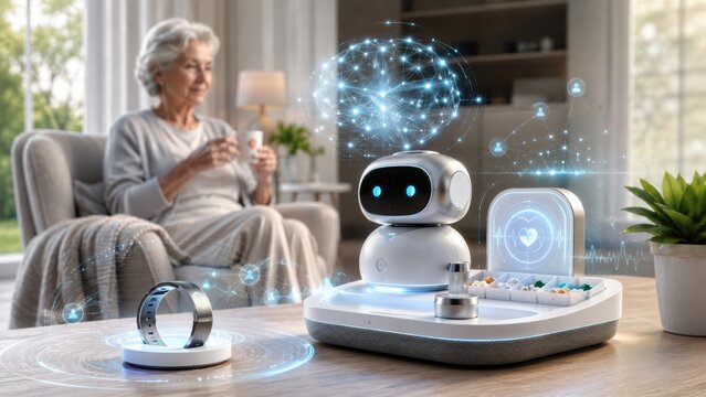 Smart AI Home Care Hub for Elderly Health Support