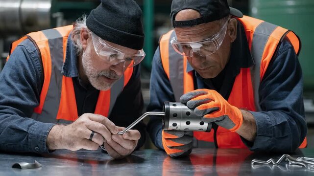Metal forming quality control with gonogo gauge verification for bend accuracy by experienced technicians