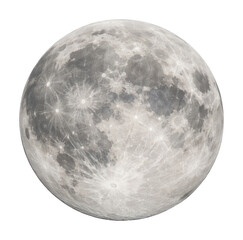 Obraz premium PNG Detailed full moon illustration