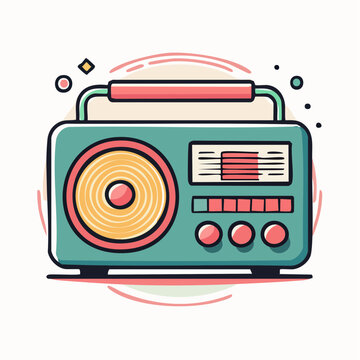 Retro Radio Illustration