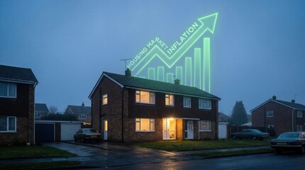Fototapeta premium Soaring housing prices