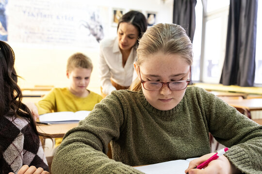 Portrait of an elementary school student.	
