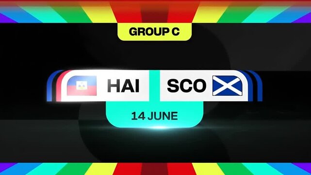 Sports schedule for international football match.