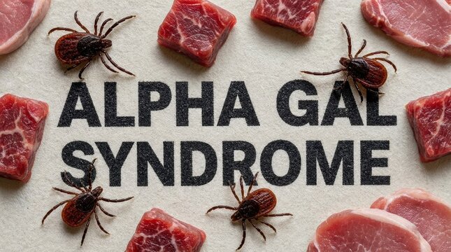 Alpha gal syndrome tick bite meat allergy