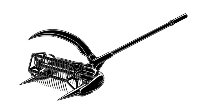 garden tools isolated on white