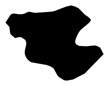 A contour map of Yerevan. Armenian province silhouette