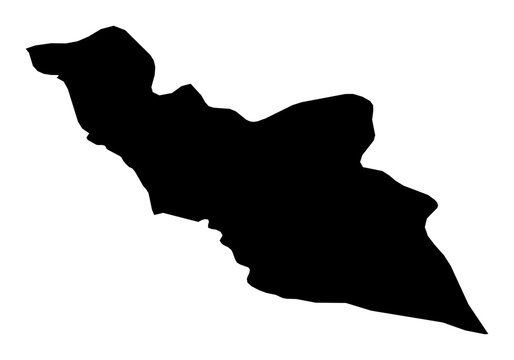 A contour map of Nax&ccedil;ıvan Autonomous Republic. Azerbaijani economic region silhouette