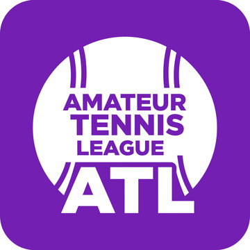 Amateur Tennis League Atl Icon Silhouette Tennis Ball Graphic