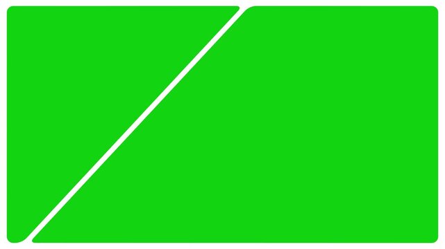 bento or collage animation with green multiscreen slide show shapes animation with green screen