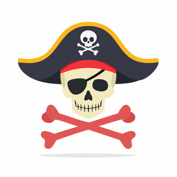 Pirate Skull and Crossbones Icon