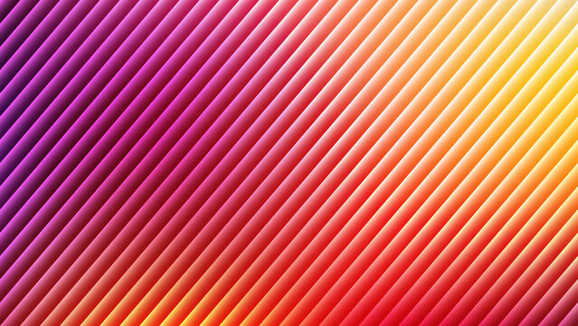 Abstract background with diagonal lines in a vibrant gradient from purple to yellow, creating a dynamic and modern visual effect