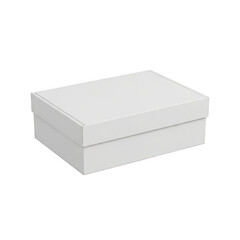 Naklejka premium White rectangular box with a lid