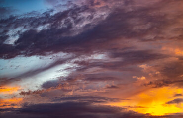 Fototapeta premium sunset clouds