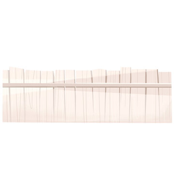 White Wooden Fence Element Simple 