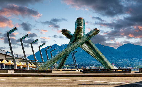 2010 Winter Olympics Cauldron at Jack Poole Plaza in Vancouver, British Columbia