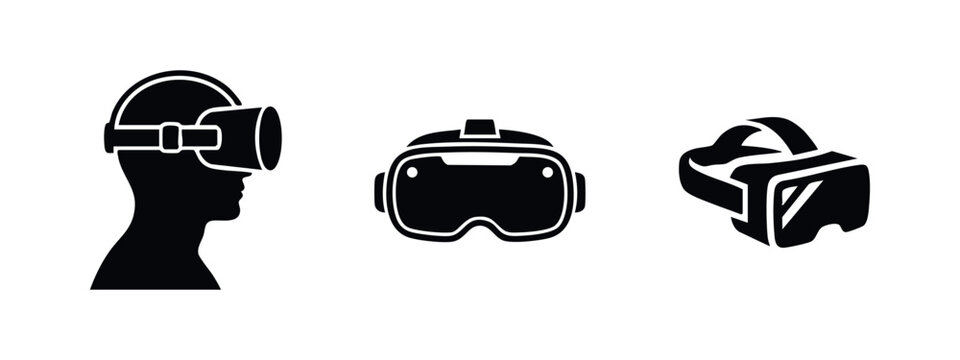 VR Headset and Profile Icons