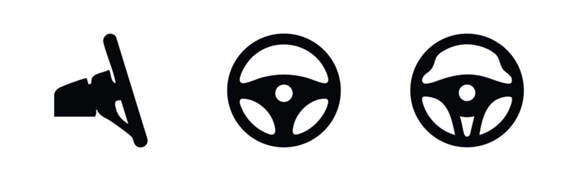 Steering Wheel and Driving Icons