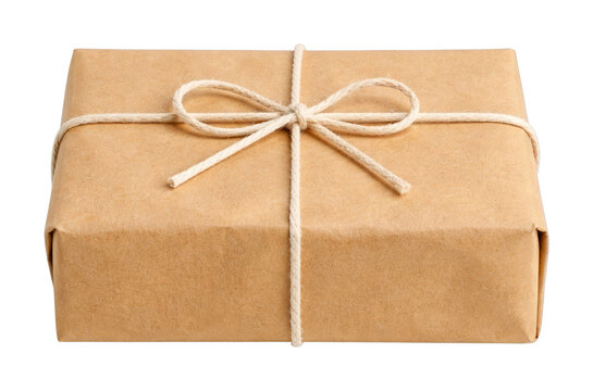 PNG Simple brown gift package