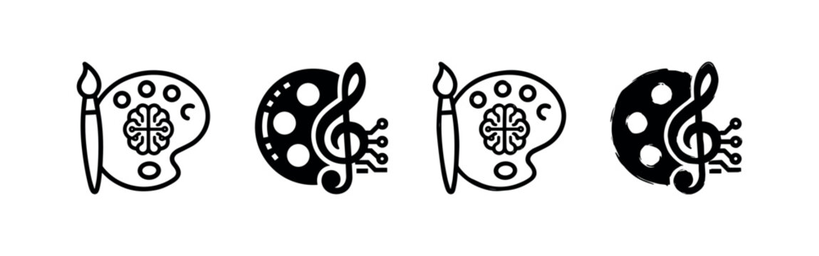Solid fill stylized eye icon for observation and security