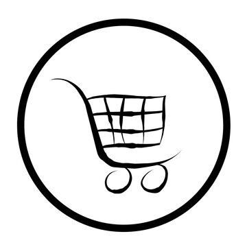 shopping cart icon isolated 