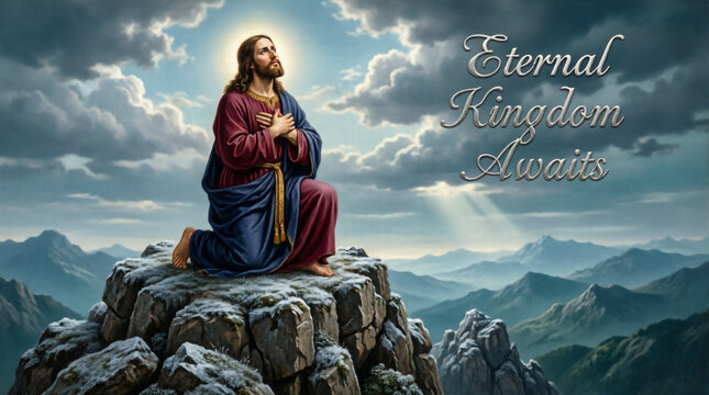 Jesus boldly resists Satan's temptations in the desert, affirming His divine power over evil.