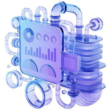 Premium 3D AI Infrastructure Platform with Cloud Computing Architecture and Intelligent Data Processing System
