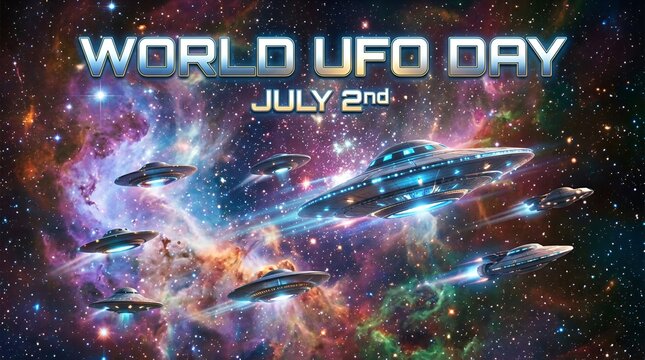 World UFO Day July 2nd: Flying Saucers Invade Cosmic Nebula