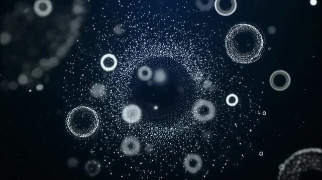 Microscopic view of cell division process in real time