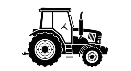 Obraz premium tractor isolated on white background