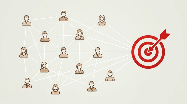 Connecting a Diverse Social Network of Users to Achieve Common Business Objectives and Targeted Marketing Success