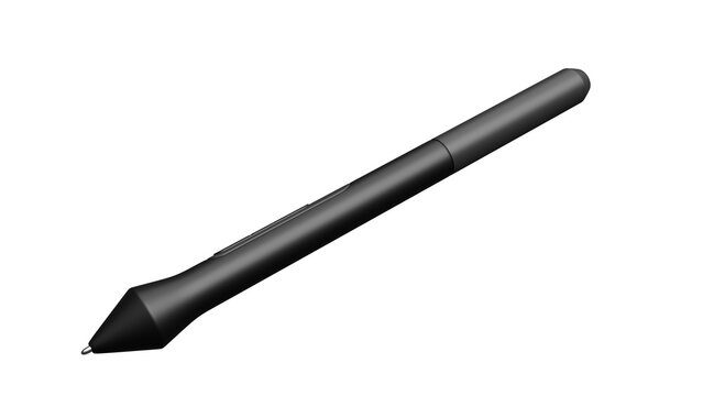 Black Digital Stylus Pen on Black Background