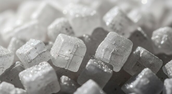 Close up sugar crystals