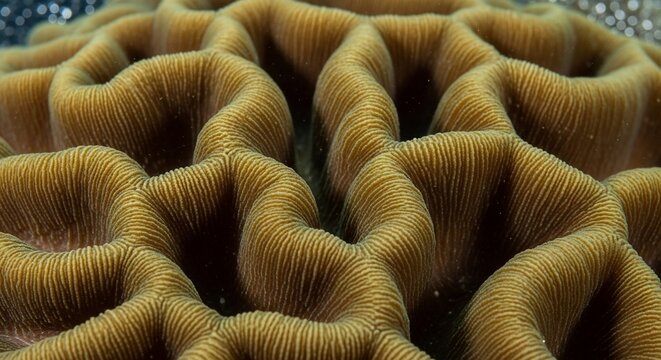 Close up textured coral structure