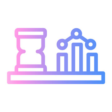 graph Line Gradient Icon