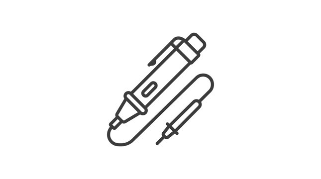 Non contact voltage tester pen for electrical safety checks.
