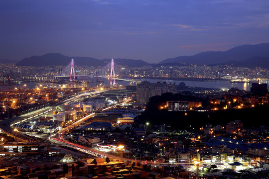 부산항대교,감만부두,부산항,남구,부산
