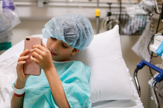 Hospital Smartphone Before Procedure