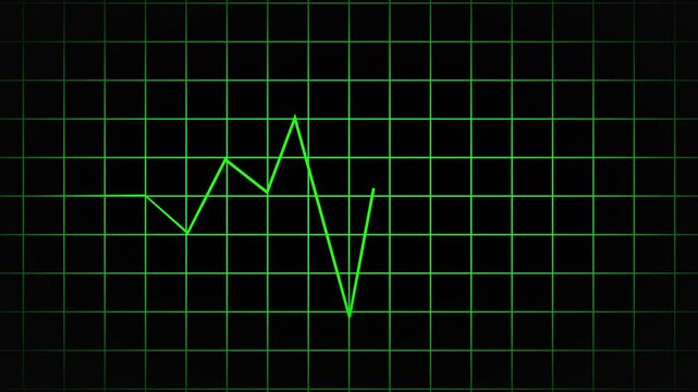 Heartbeat flatline 4k 30fps 