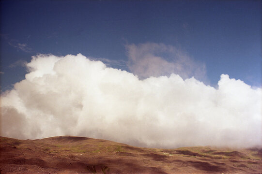 Giant cloud over the mountain