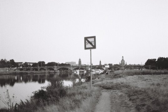 Augustus Bridge Dresden on 35mm Film