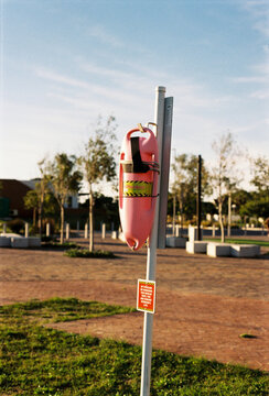Lifebouy on a pole