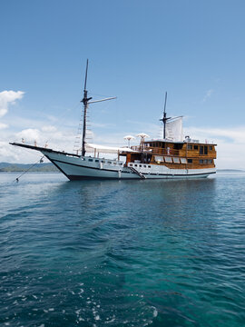 Traditional Yacht on Tropical Waters