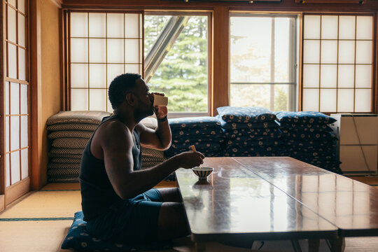 Traditional Japanese room scene